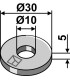 Bush for straw chopper flail blade