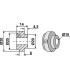 Bush for straw chopper flail blade