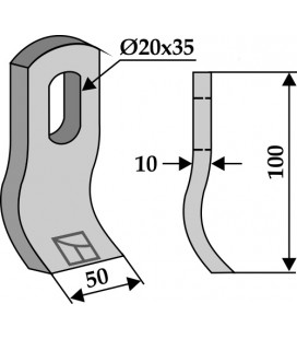 Slaga Mulag 100x50mm