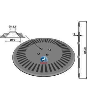 coulter for plow Ø500x5