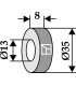 Washer Ø35x8xØ13