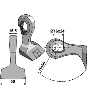 Pruning hammer - quick change system