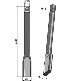 Brake tine