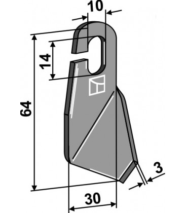 Wing-knife - left model