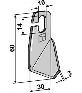 Wing-knife - left model