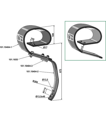 Spring tine system GOLIATH