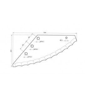 Kniv Foderblandare Strautmann 8mm