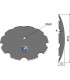 Notched disc Ø510x4