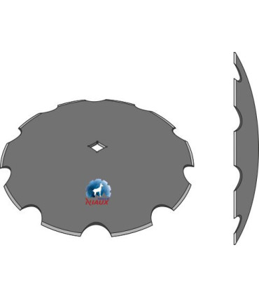Notched disc Ø510x4