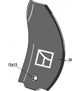 Guideboard, left