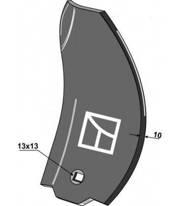 Guideboard, left
