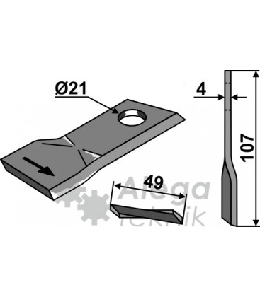 Kniv Slåtterkross