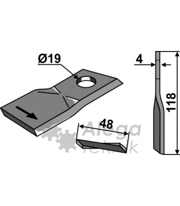 Kniv Slåtterkross