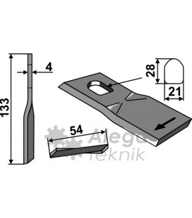 Kniv Slåtterkross