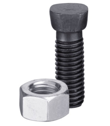 Plough bolts M12 x 1,75 x 55 with hexagon nuts