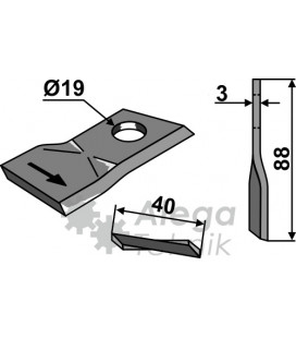 Kniv Slåtterkross