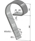 Brake tine