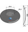 Plain disc with flat neck - Ø460x4