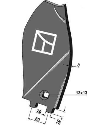 Guideboard - right model