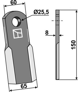 Straight blade - new model