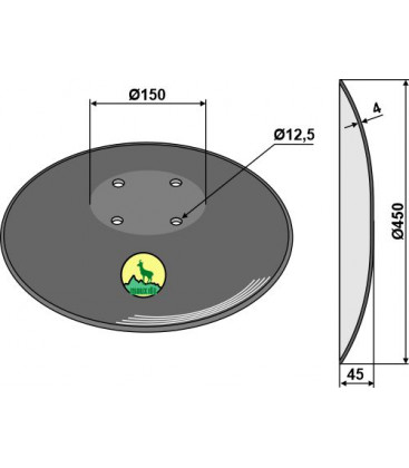 BBG disc Ø450х4