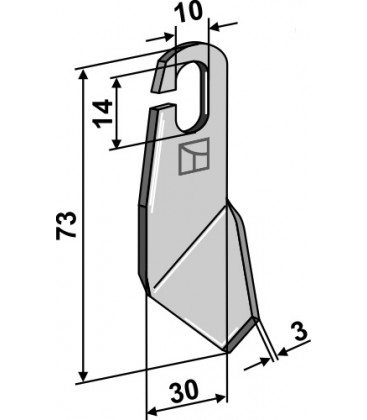 Wing-knife - left model