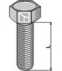 Hexagon bolt - galvanized