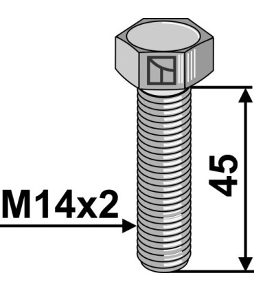 Hexagon bolt - galvanized