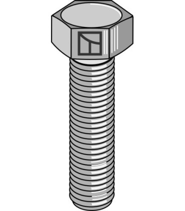 Hexagon bolt - galvanized