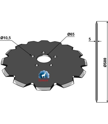 Coulterfor plow Ø500x5