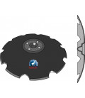 Notched disc Ø470x5