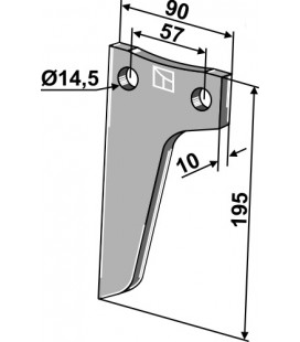 Rotary-tine