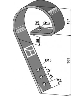 Brake tine