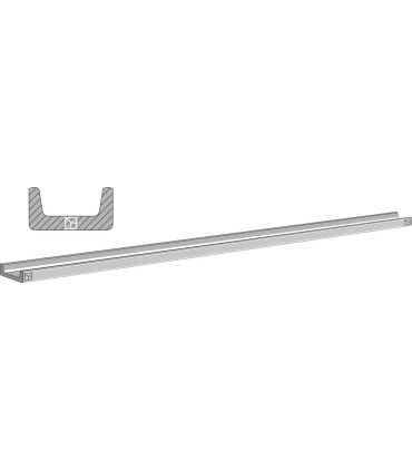 Scraper floor rail