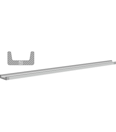 Scraper floor rail