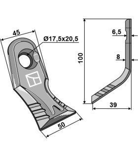 Y-blade - quick change system