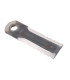 Straw chopper flail blade