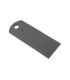 Straw chopper flail blade