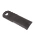 Straw chopper flail blade