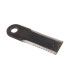 Straw chopper flail blade