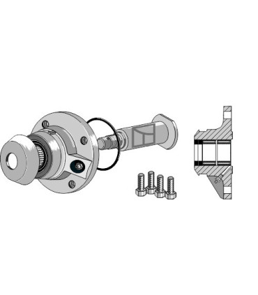 Bearing compl. without cap piece of the bearing - right