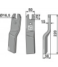 Rotary tine, right model