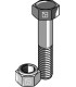 Hexagon bolt M14x1,5x40 with self-locking nut