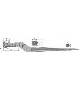 Spjut M24 910 mm nr 9,10 Ålö Kverneland