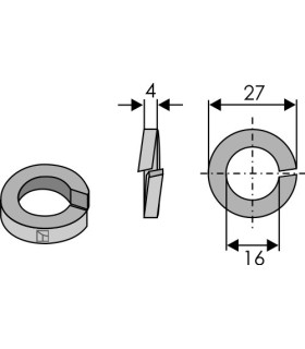 Split washer Ø27x4xØ16