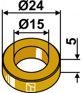 Rubber gasket washer