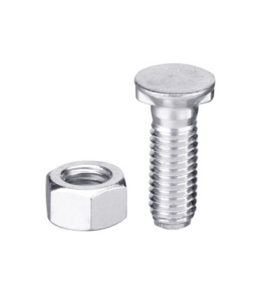 Plough bolt M12x1,75x45 with hexagon nut