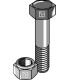 Hexagon bolt M12x1,25x40 with self-locking nut