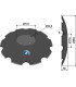 Notched disc with flat neck - Ø560