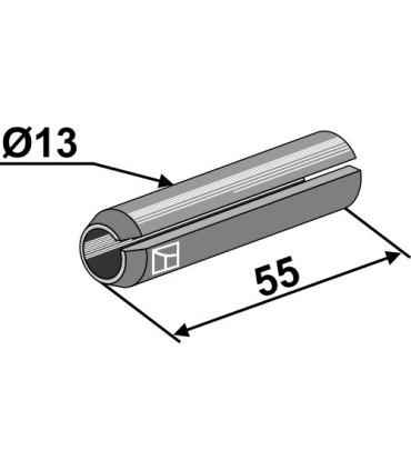 Clamping pin - Ø13x55